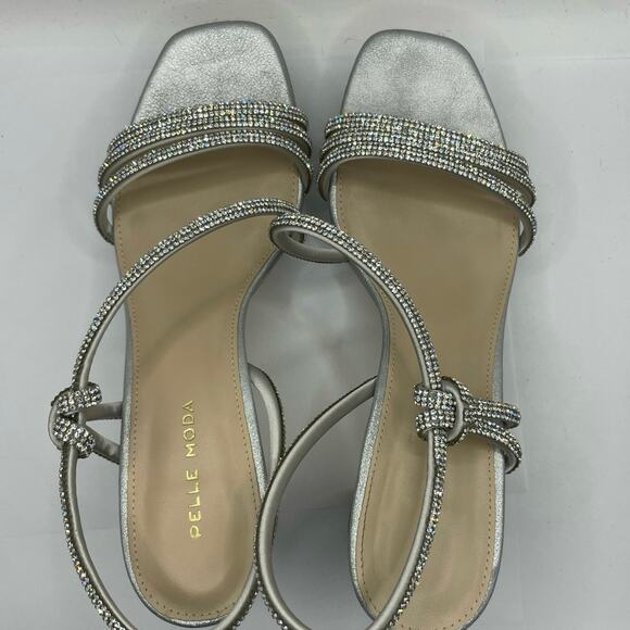 Pelle Moda Blue Strappy Heels - Picture 5 of 5